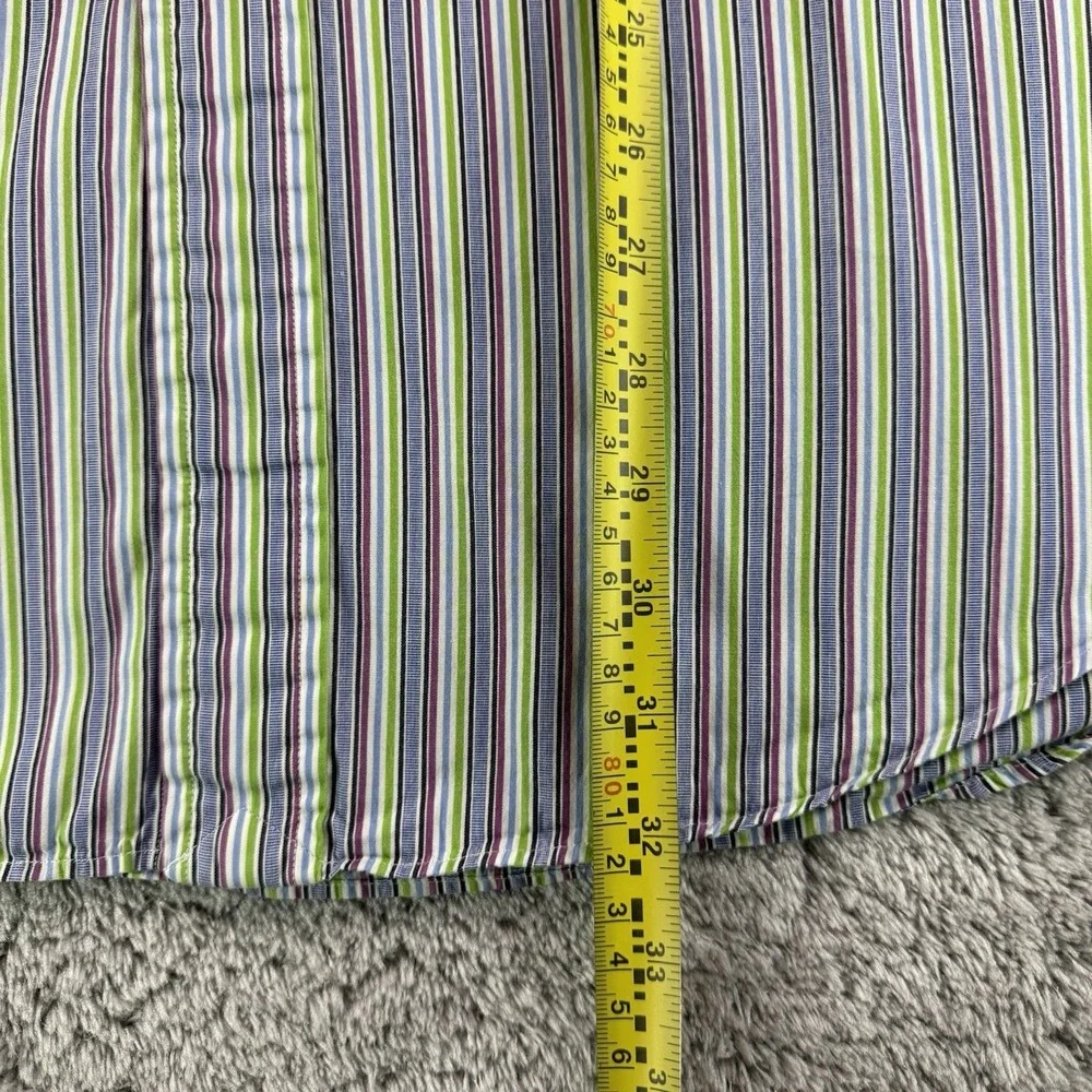 Ralph Lauren Shirt Mens 16.5 34/35 Classic Fit Multicolor Stripe Button Down